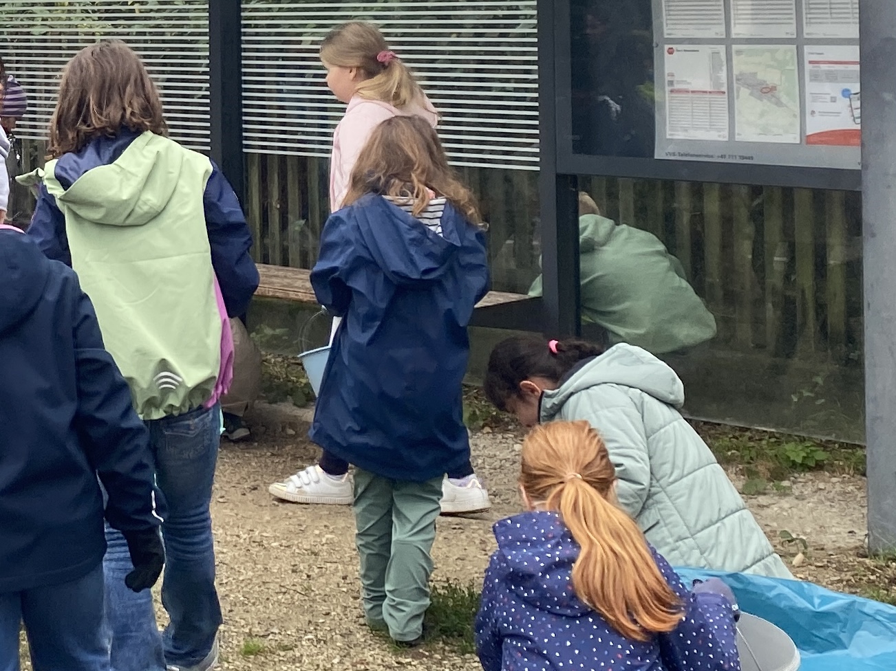 Lindachschüler machen mit beim Markungsputz Bild